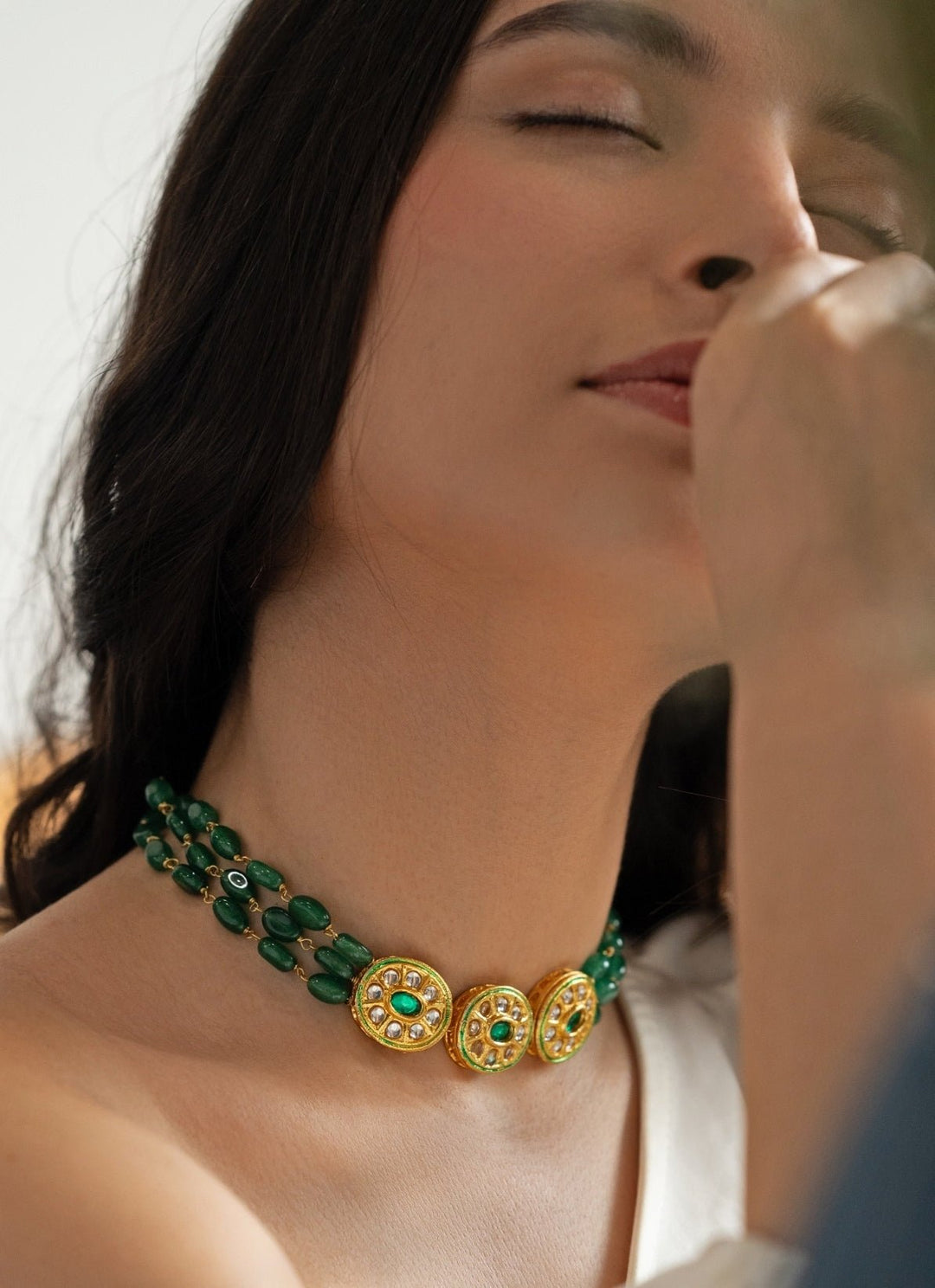 Do Taara Green Kundan NecklaceFabilicious Fashion