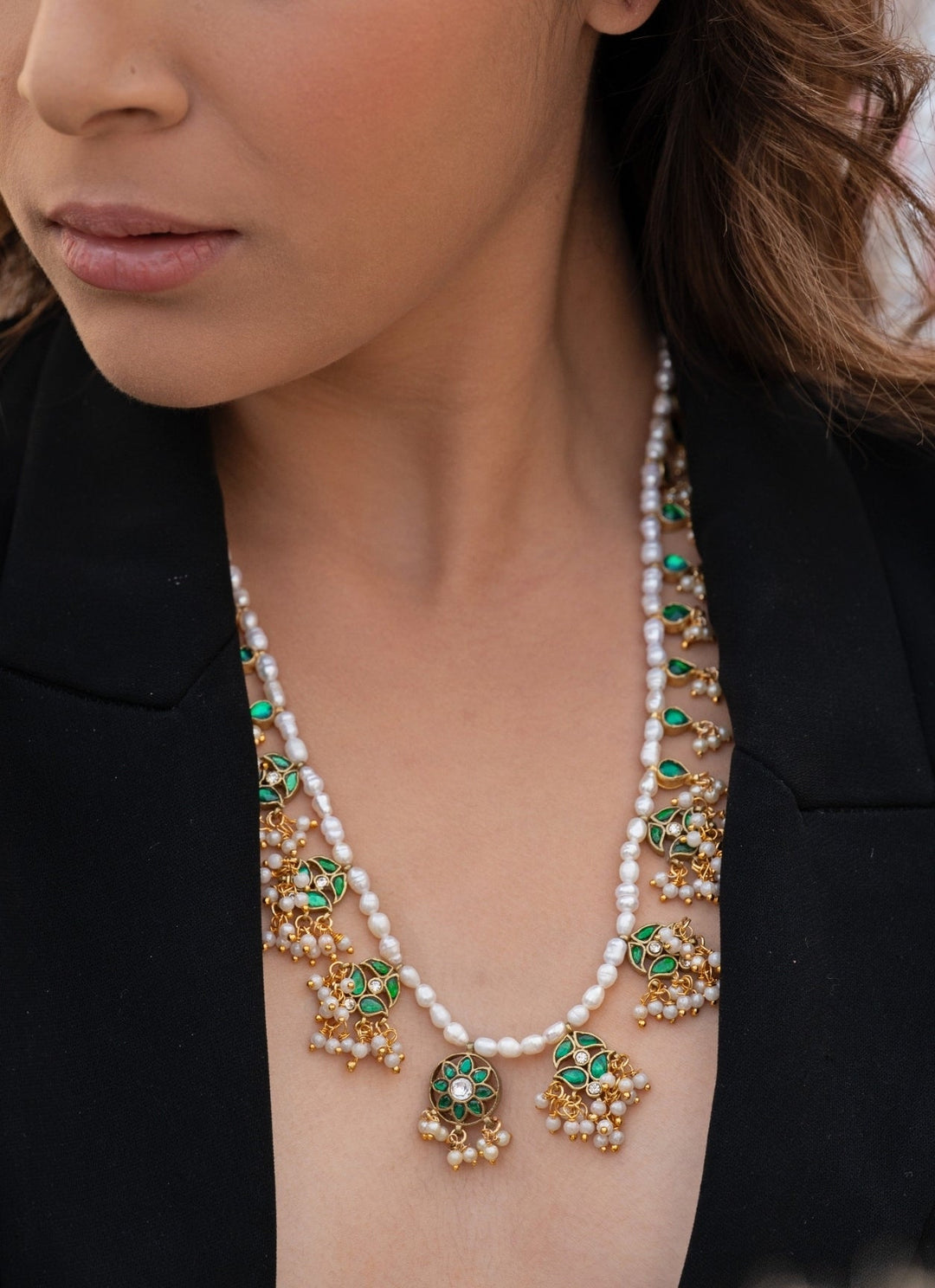 Do Taara Green Kundan NecklaceFabilicious Fashion