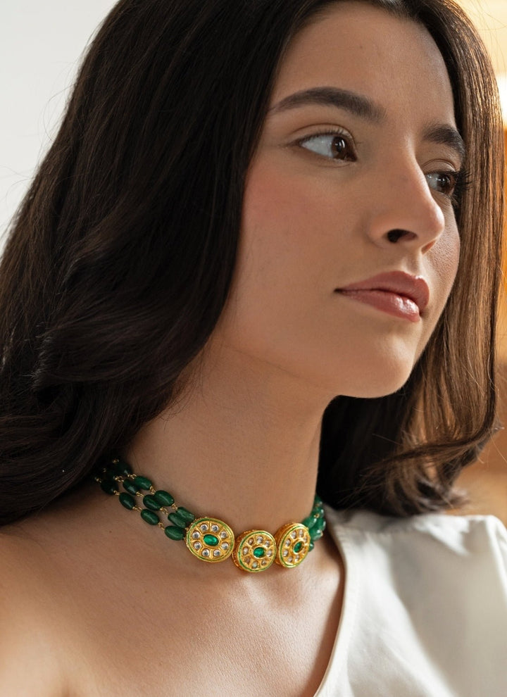 Do Taara Green Kundan NecklaceFabilicious Fashion