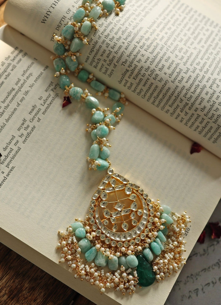 Do Taara Green Kundan Pendant NecklaceFabilicious Fashion