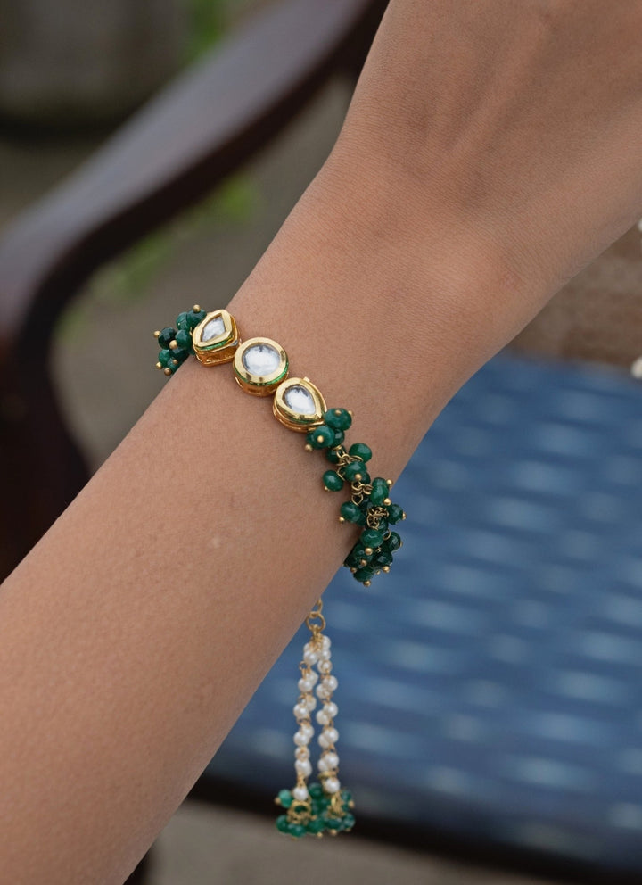 Do Taara Green Onyx Kundan BraceletFabilicious Fashion