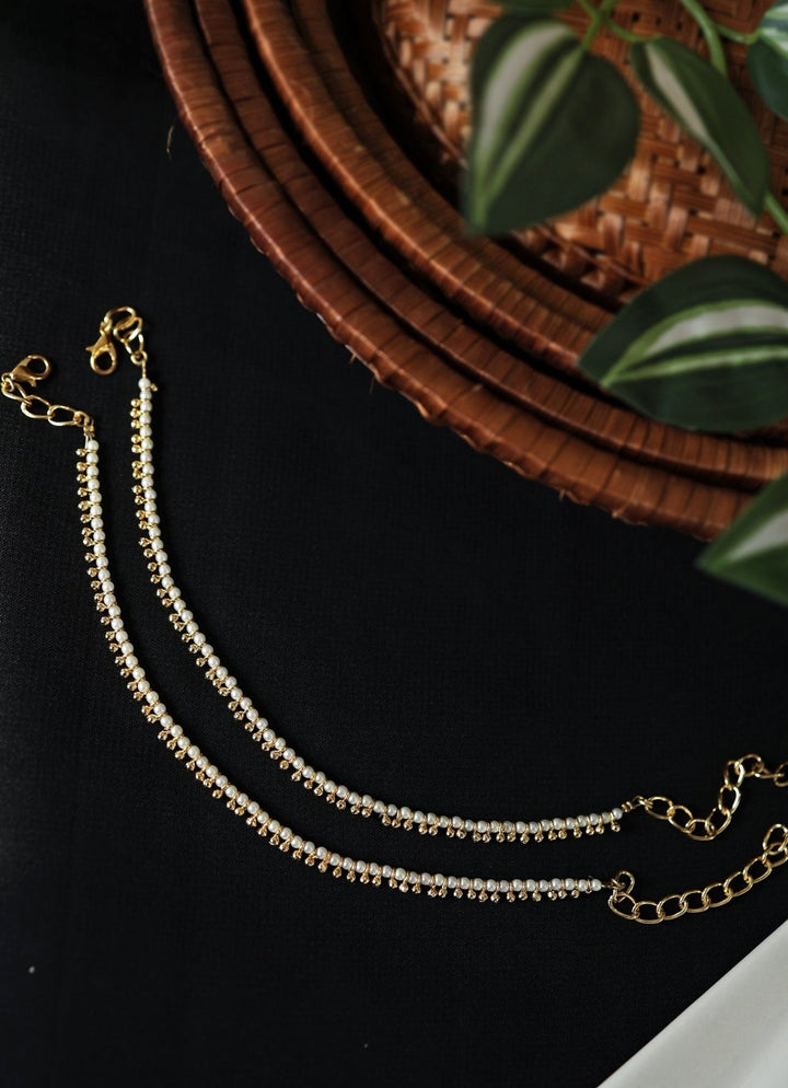 Do Taara Green Pearl AnkletsFabilicious Fashion