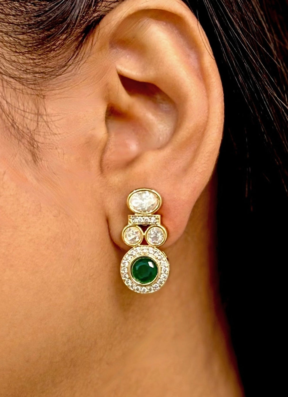 Naymee Green Polki And Kundan Choker SetFabilicious Fashion