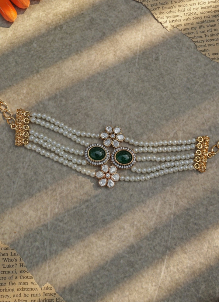 Do Taara Green Polki BraceletFabilicious Fashion
