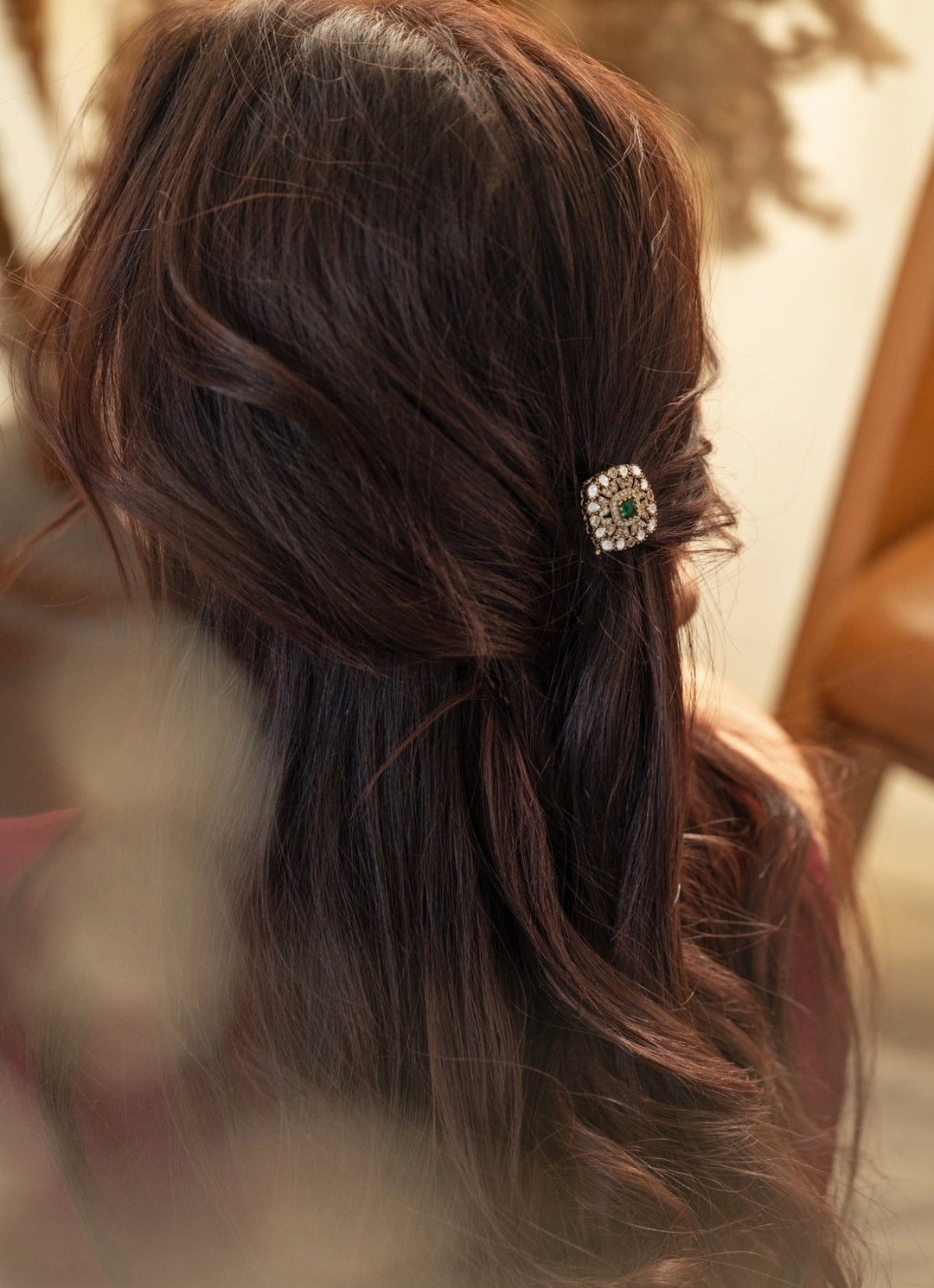 Do Taara Green Polki Braid PinFabilicious Fashion