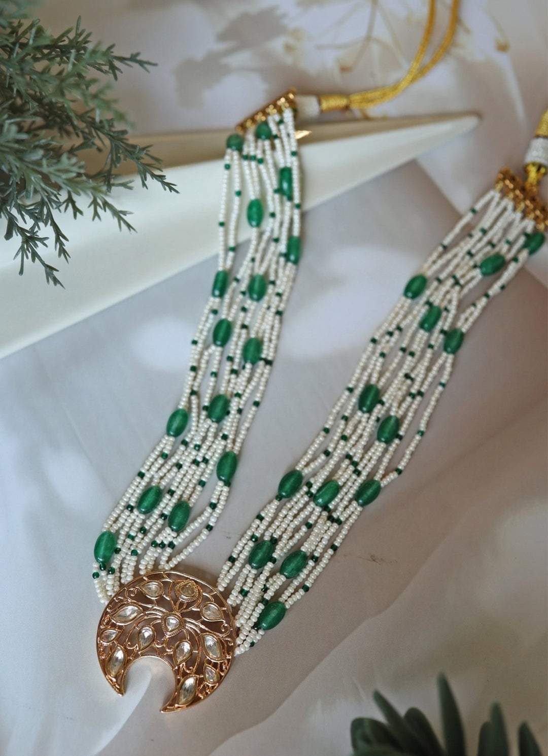 Do Taara Green Polki NecklaceFabilicious Fashion