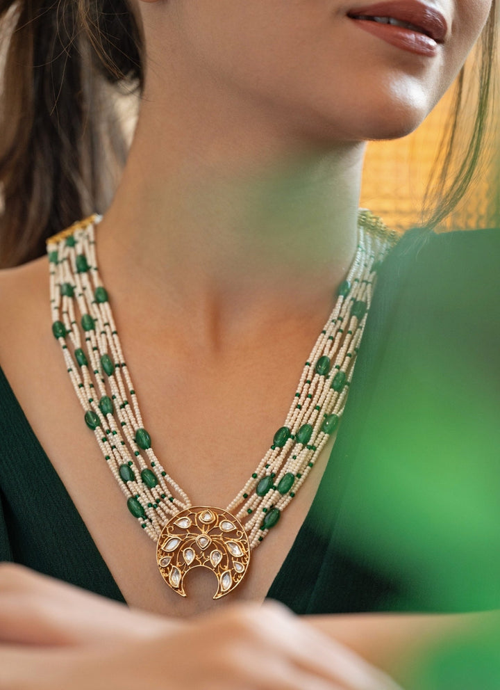 Do Taara Green Polki NecklaceFabilicious Fashion