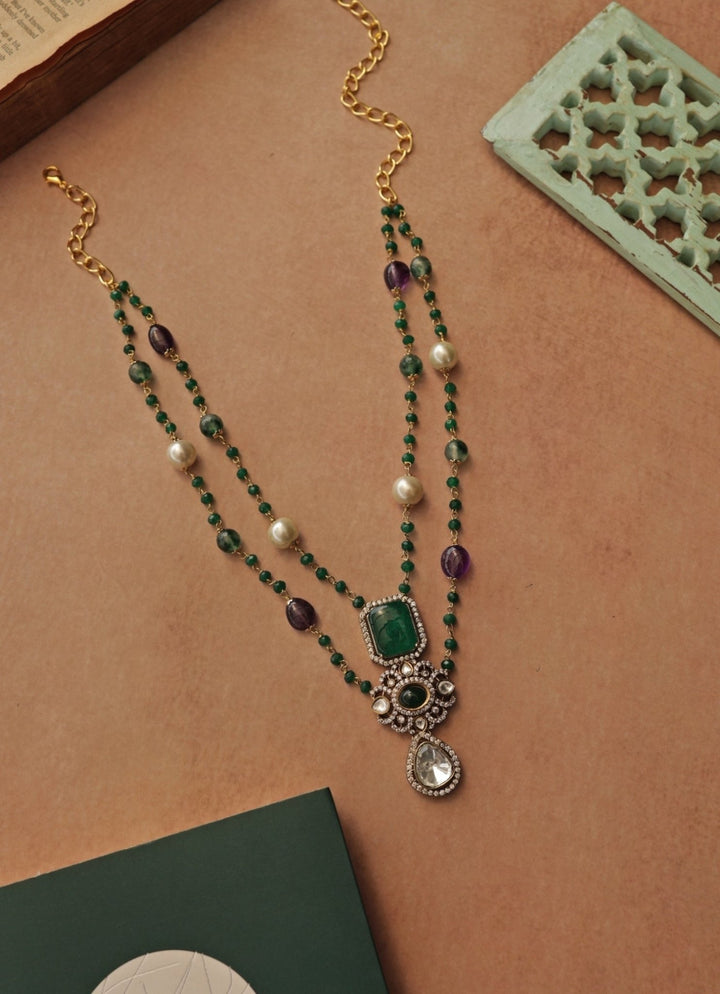 Do Taara Green Polki NecklaceFabilicious Fashion