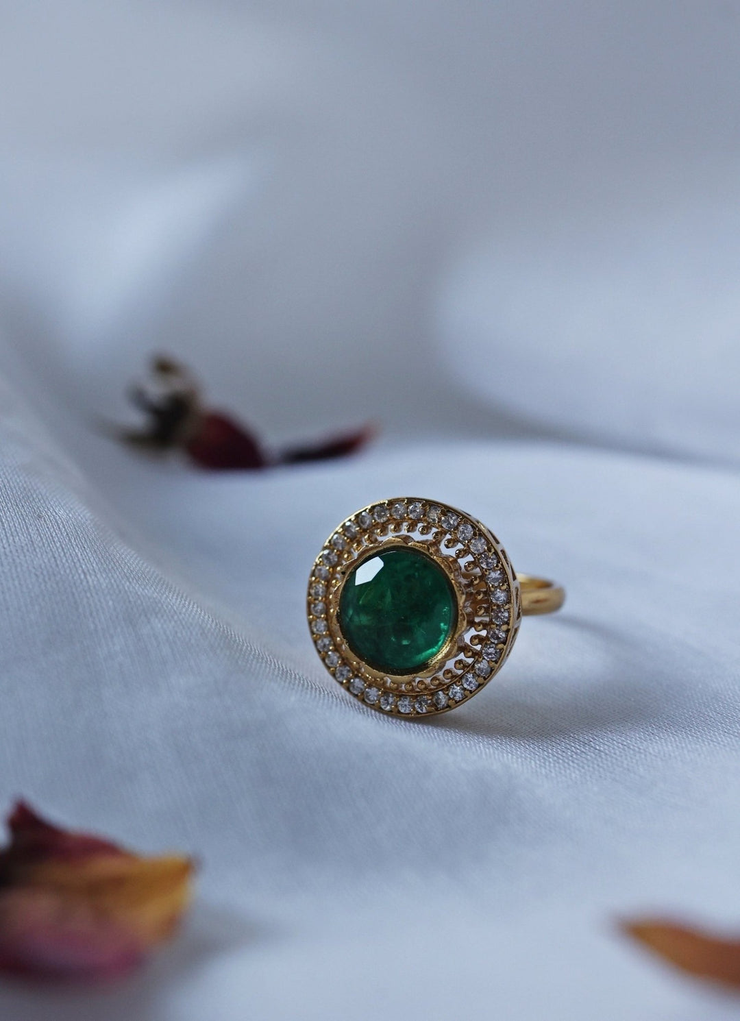 Do Taara Green Polki RingFabilicious Fashion