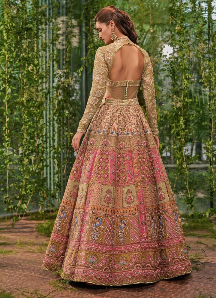 Jigar and Nikita Green Silk Bridal Lehenga SetFabilicious Fashion