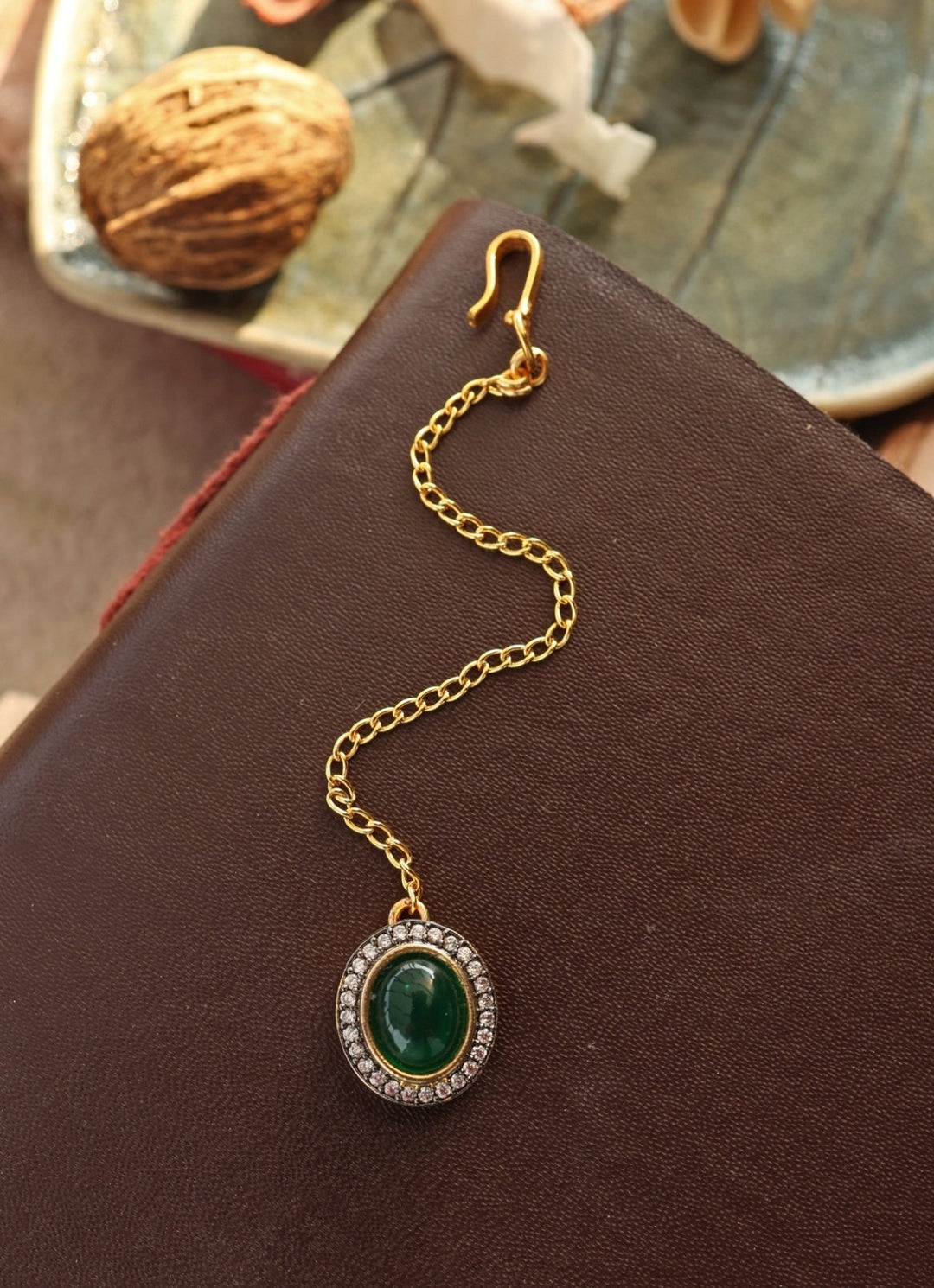 Do Taara Green Stone MaangtikkaFabilicious Fashion