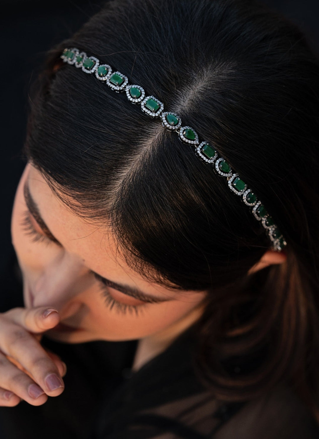Do Taara Green Stones HeadbandFabilicious Fashion