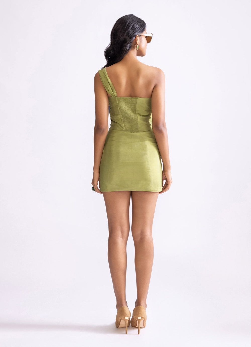 Green Tribal Print Tube Dress Saaksha & Kinni - Fabilicious Fashion