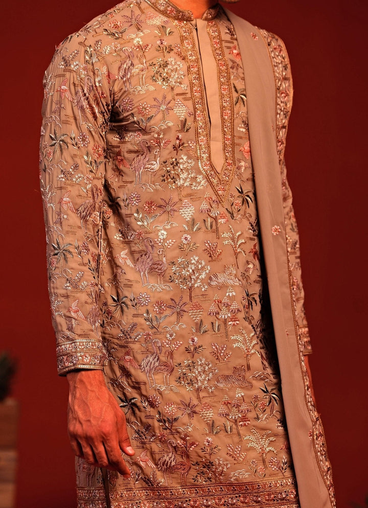 Grey Embroidered Kurta Patiala Pant Set Kalpraag - Fabilicious Fashion
