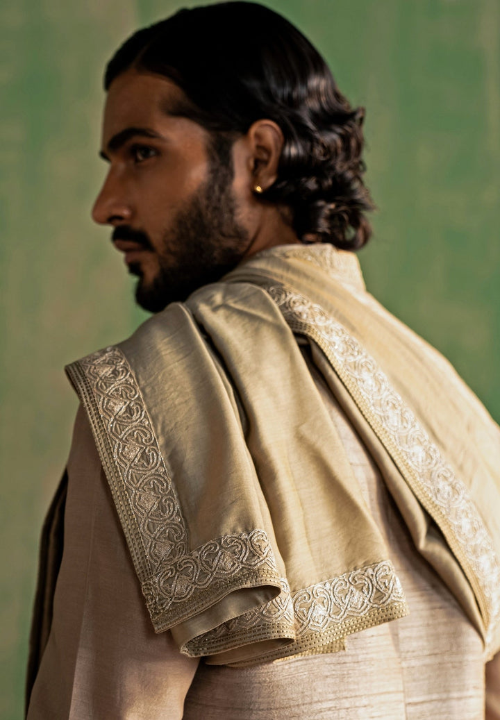 Grey Embroidered Nehru Jacket Set Studio Bagechaa - Men - Fabilicious Fashion