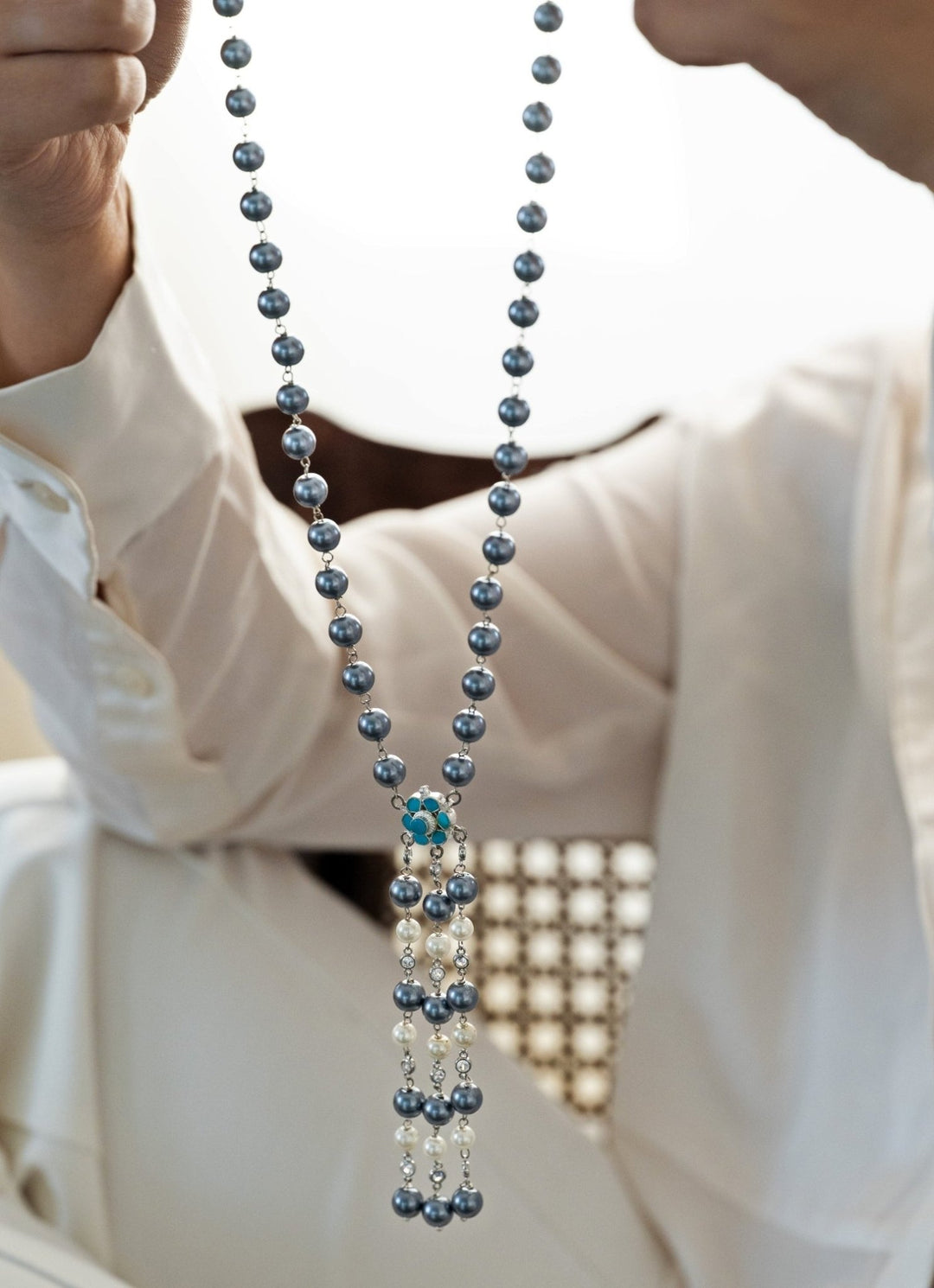 Do Taara Grey Pearl NecklaceFabilicious Fashion