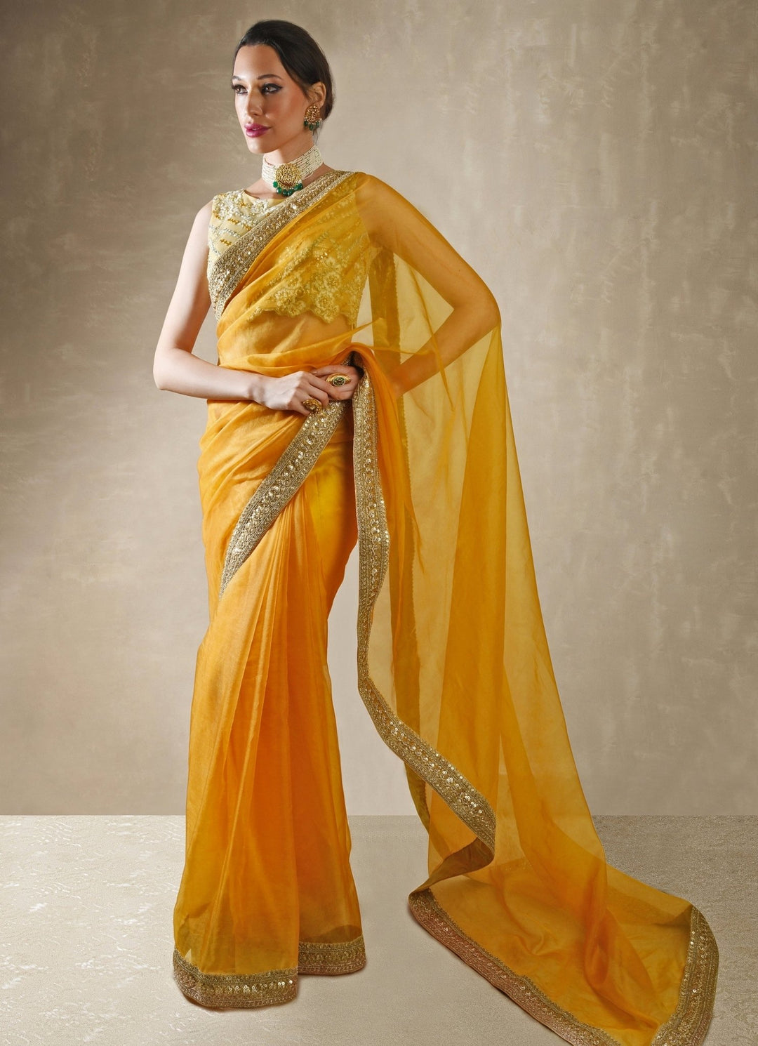 Haldi Yellow Saree Renee Label - Fabilicious Fashion
