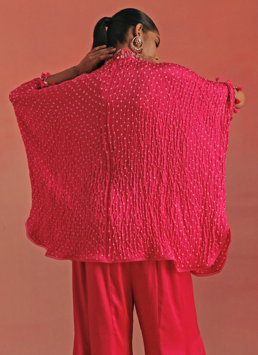 Twenty Nine Hot Pink Bandhani Shirt And Pants SetFabilicious Fashion