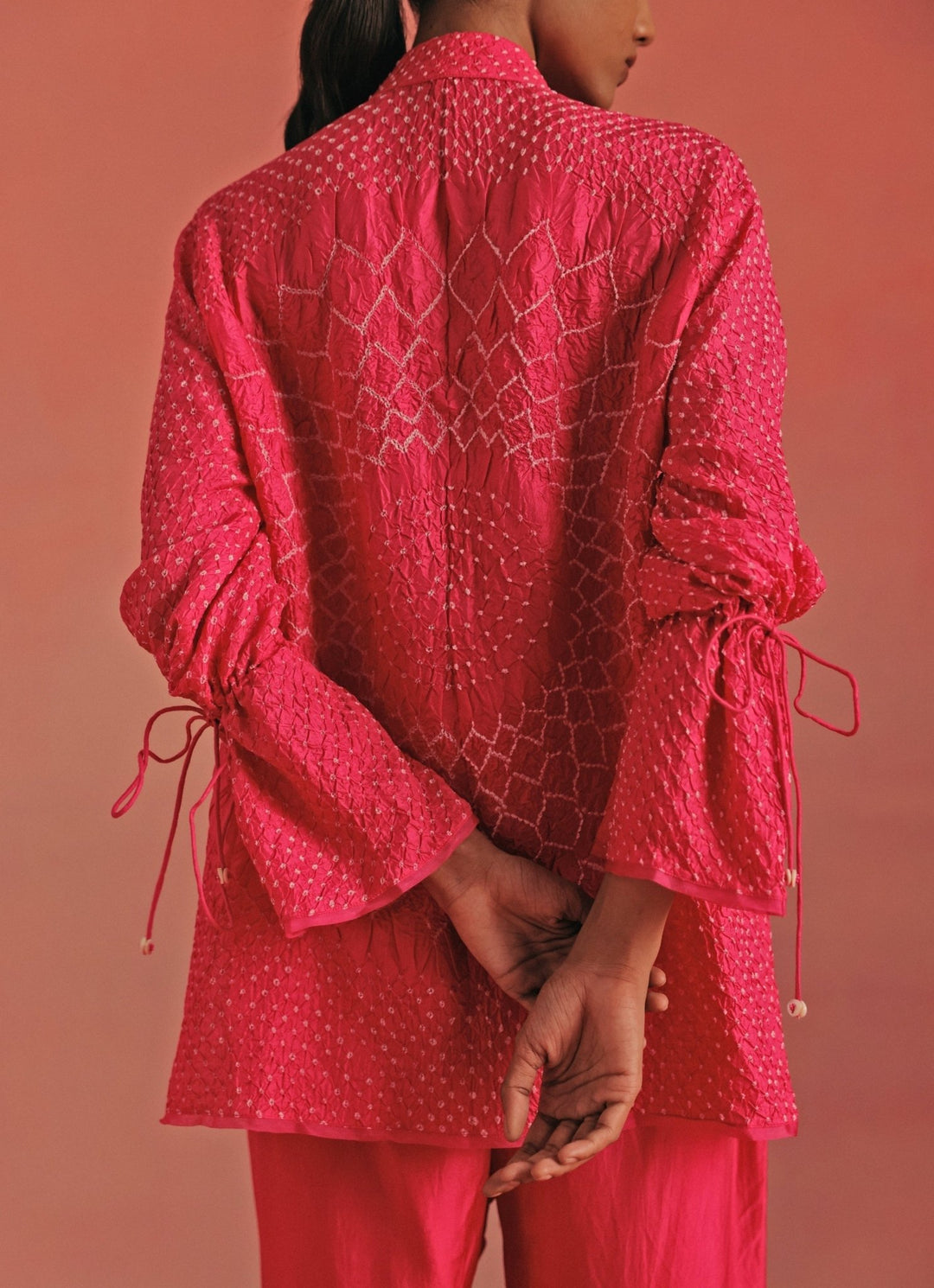 Twenty Nine Hot Pink Bandhani Tunic Pants SetFabilicious Fashion