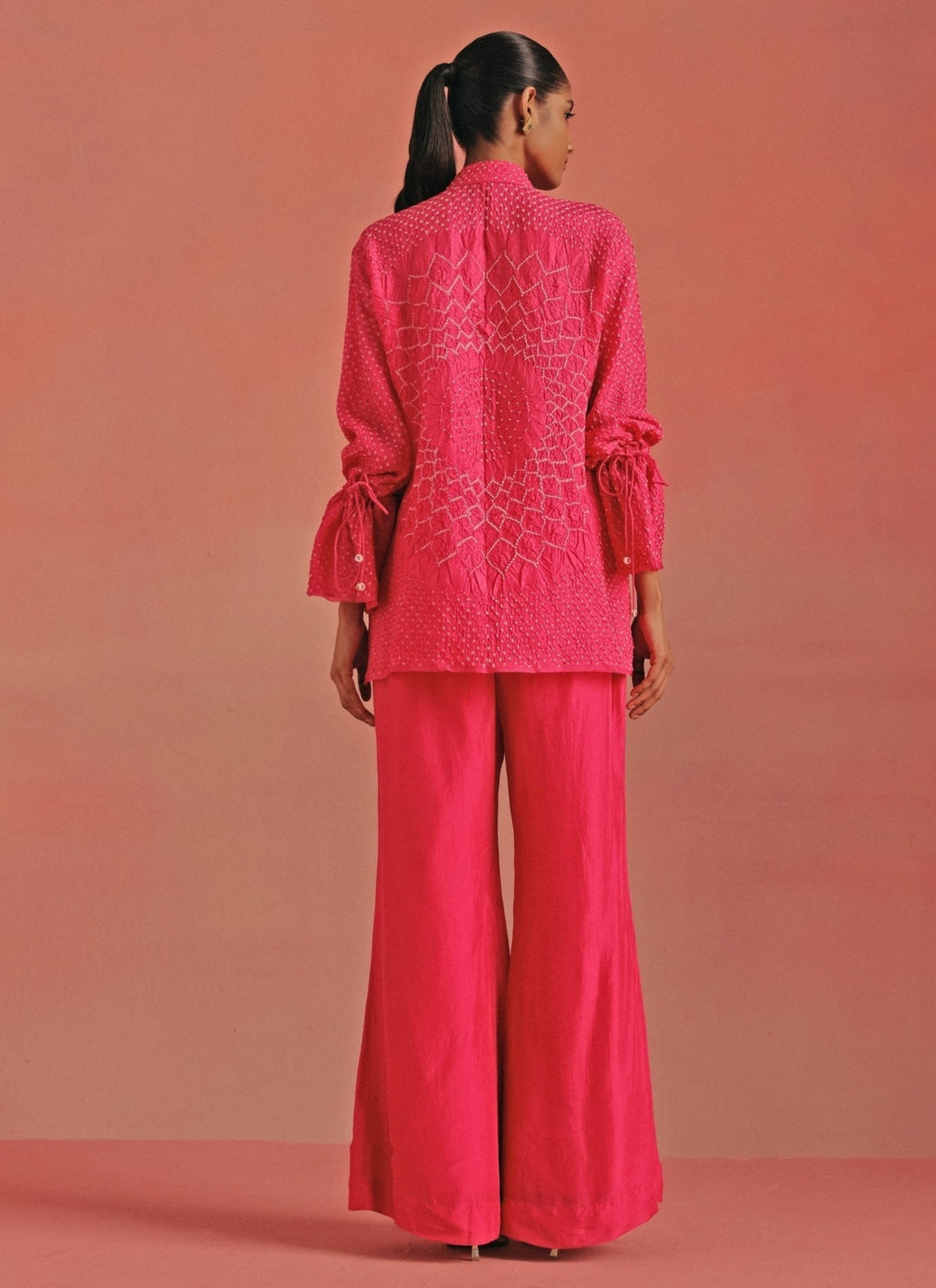 Twenty Nine Hot Pink Bandhani Tunic Pants SetFabilicious Fashion