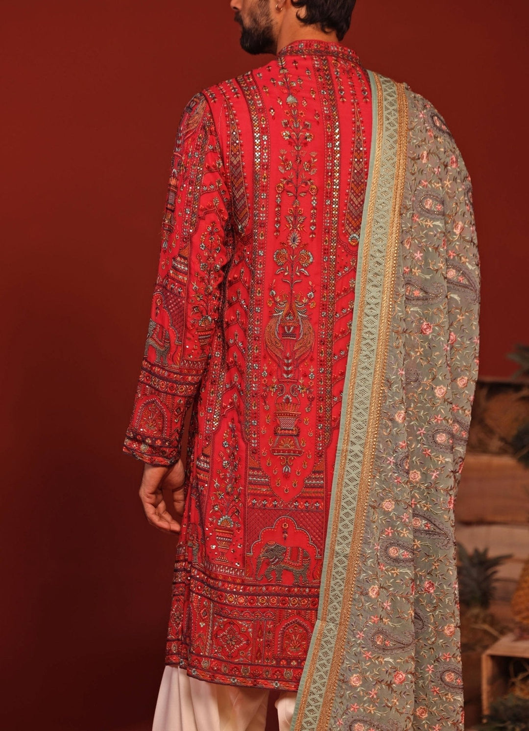 Hot Pink Embroidered Kurta Patiala Pant Set Kalpraag - Fabilicious Fashion