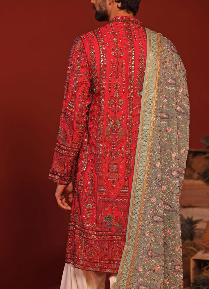Hot Pink Embroidered Kurta Patiala Pant Set Kalpraag - Fabilicious Fashion