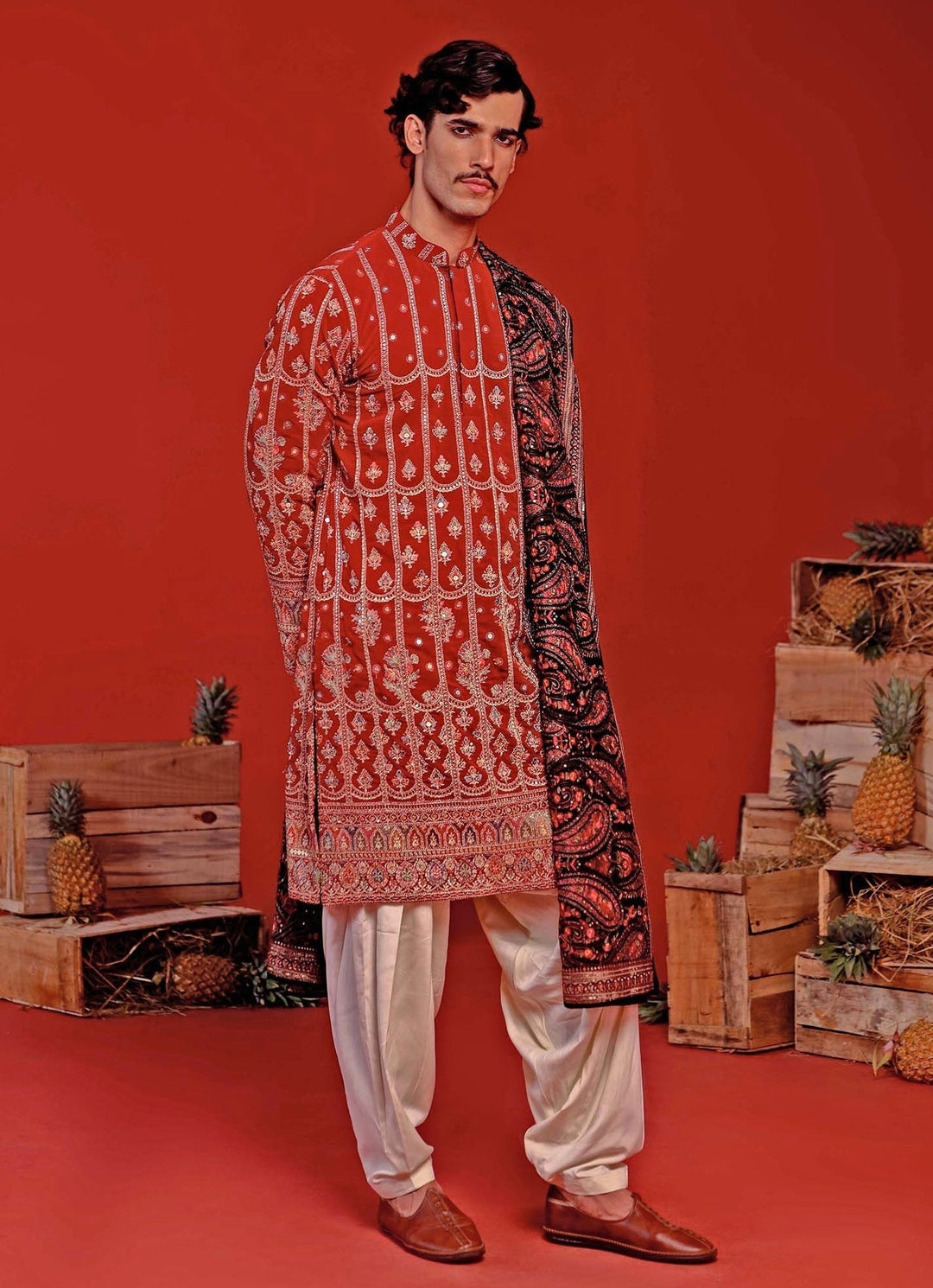Hot Pink Embroidered Kurta Patiala Set With Dupatta Kalpraag - Fabilicious Fashion