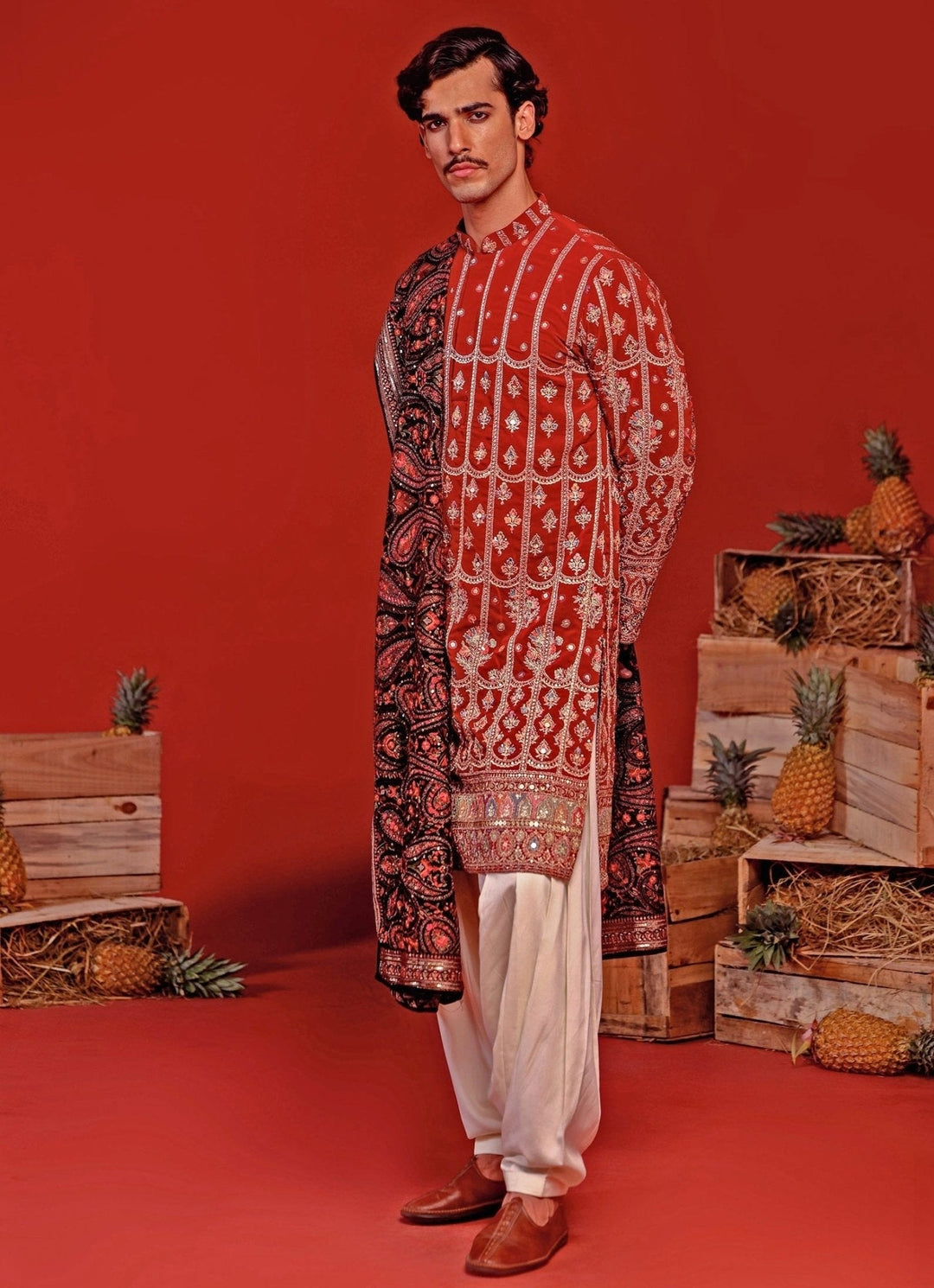 Hot Pink Embroidered Kurta Patiala Set With Dupatta Kalpraag - Fabilicious Fashion