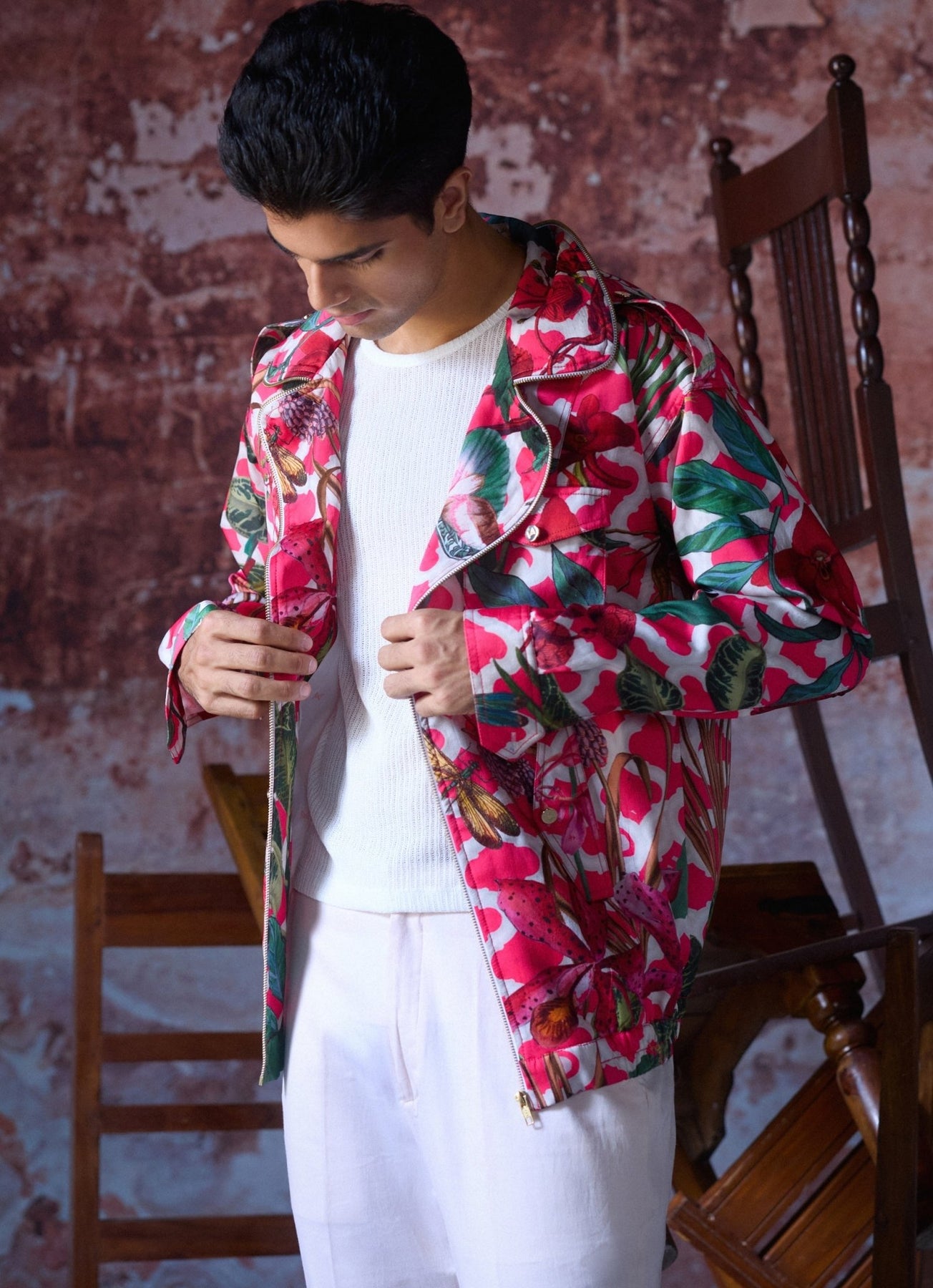 Printed bomber jacket mens hotsell
