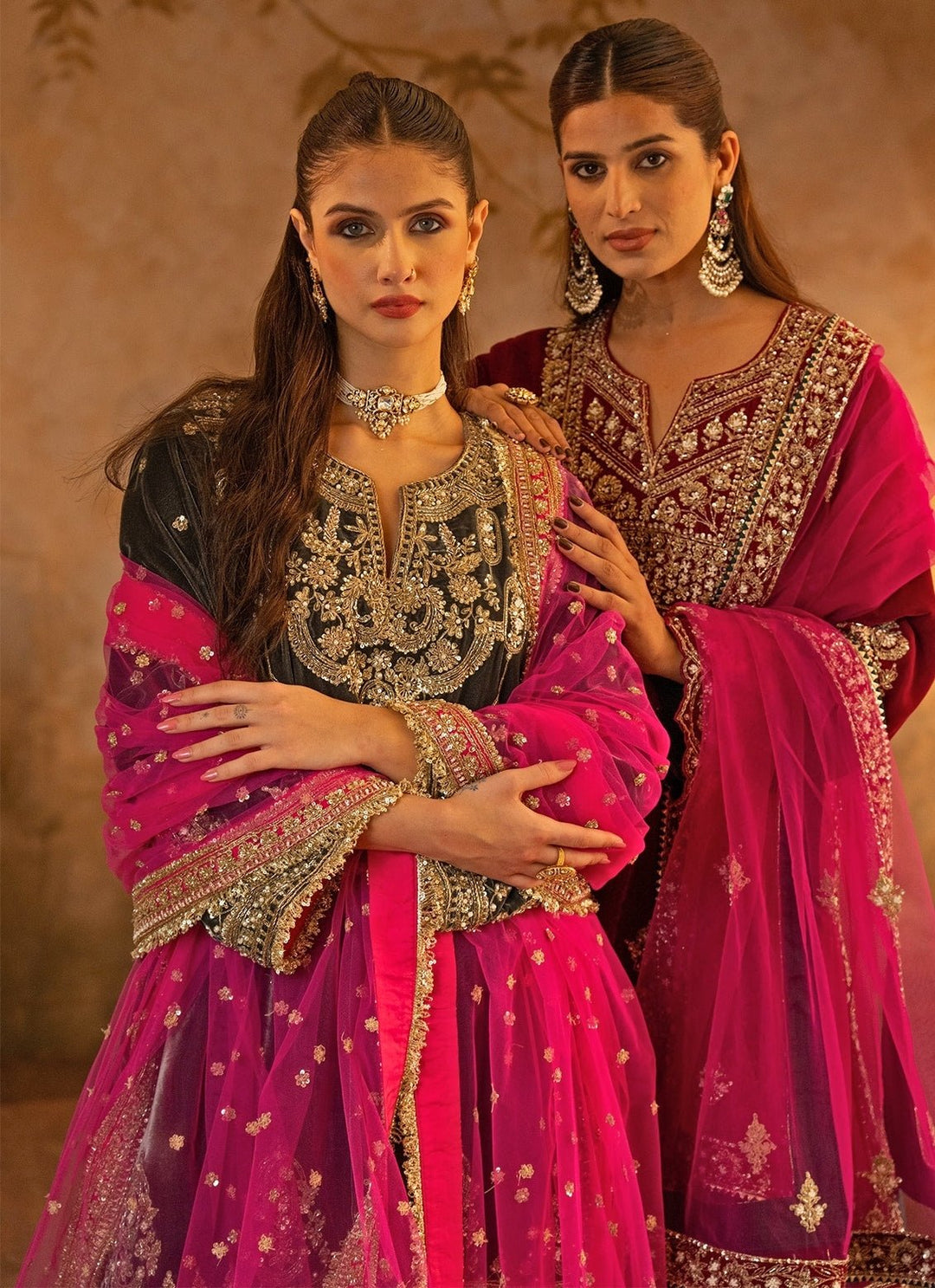 Angad Singh Hot Pink Velvet Kurta Pants SetFabilicious Fashion