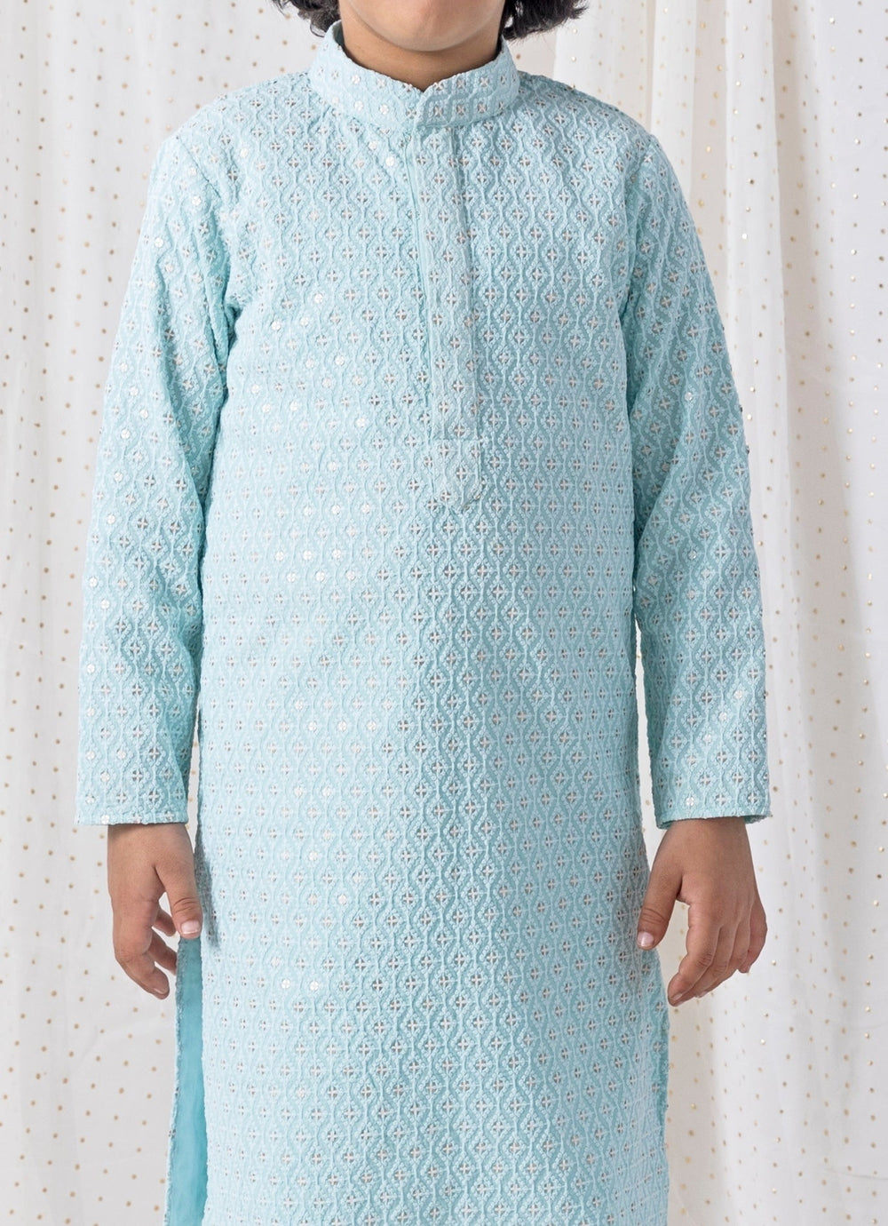 Chotibuti Ice Blue Cotton Kurta SetFabilicious Fashion