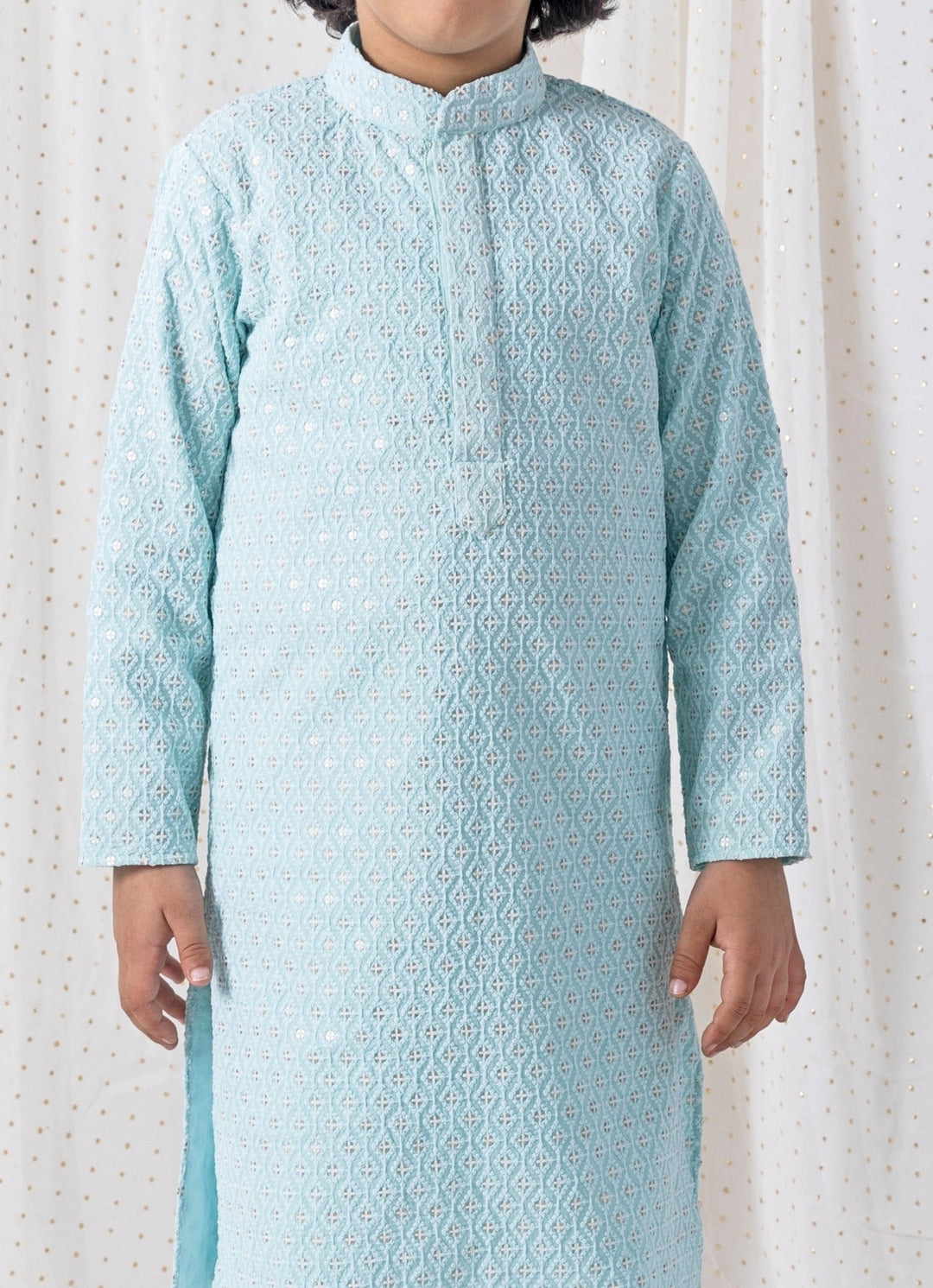 Chotibuti Ice Blue Cotton Kurta SetFabilicious Fashion