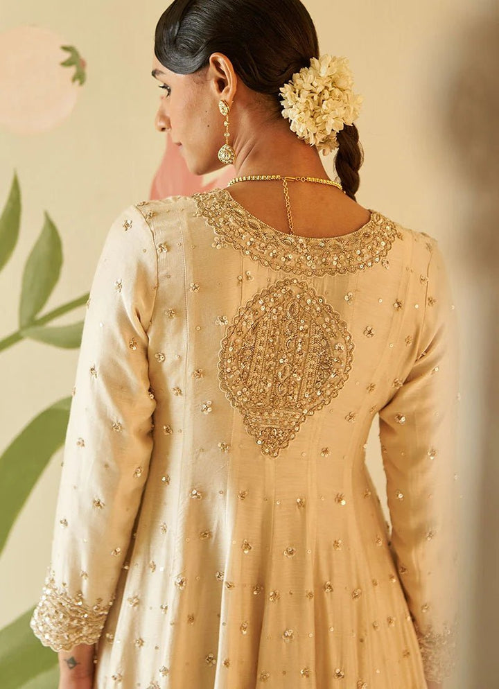 Ivory And Gold Chanderi Silk Kurta Set Angad Singh - Fabilicious Fashion