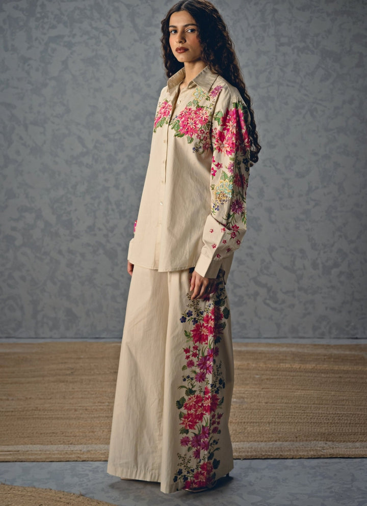 Paulmi and Harsh X Ease Ivory Cotton Co - Ord SetFabilicious Fashion