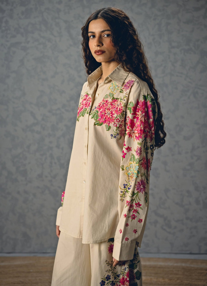 Paulmi and Harsh X Ease Ivory Cotton Co - Ord SetFabilicious Fashion