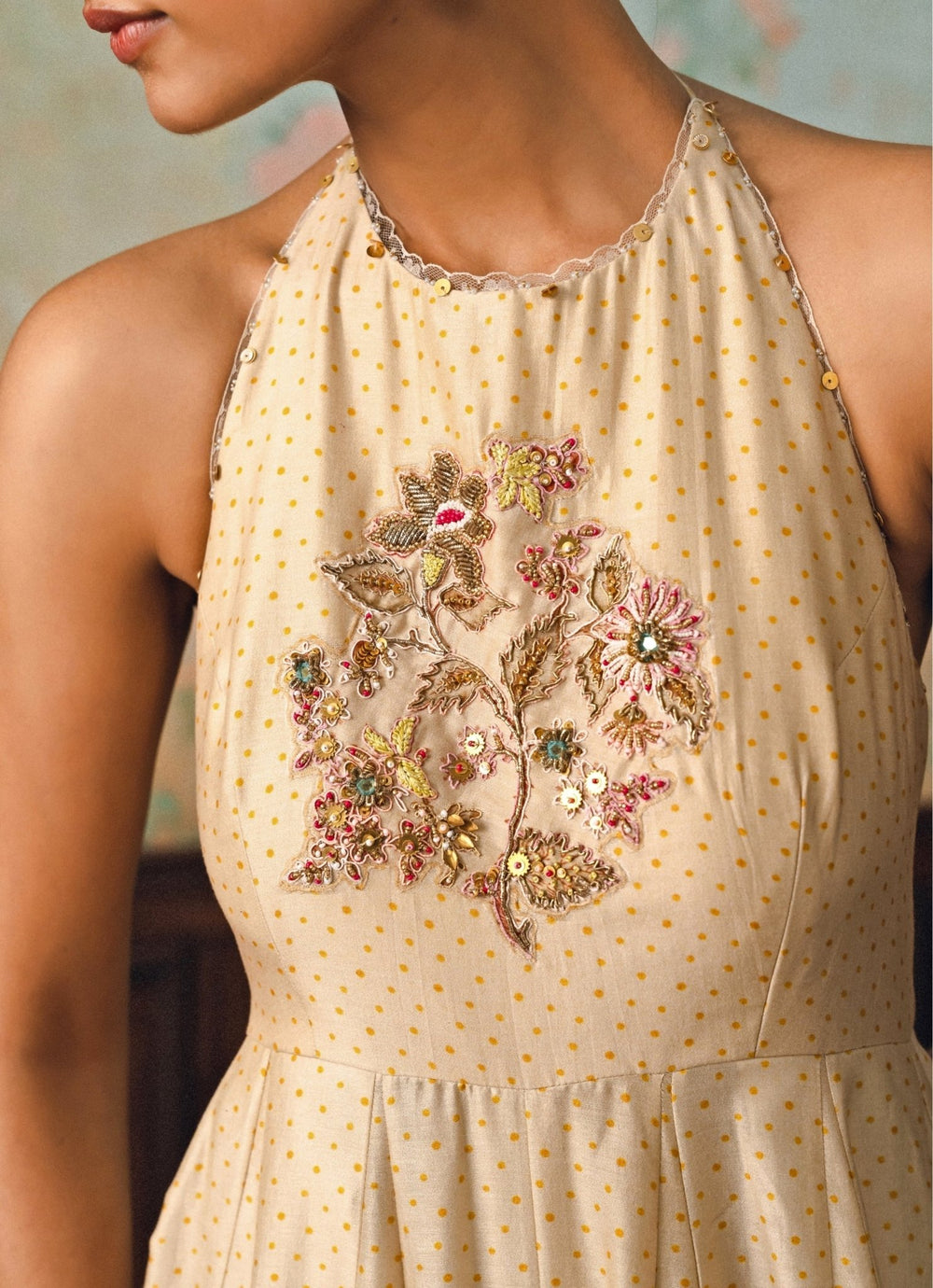 Paulmi and Harsh Ivory Cotton Silk JumpsuitFabilicious Fashion