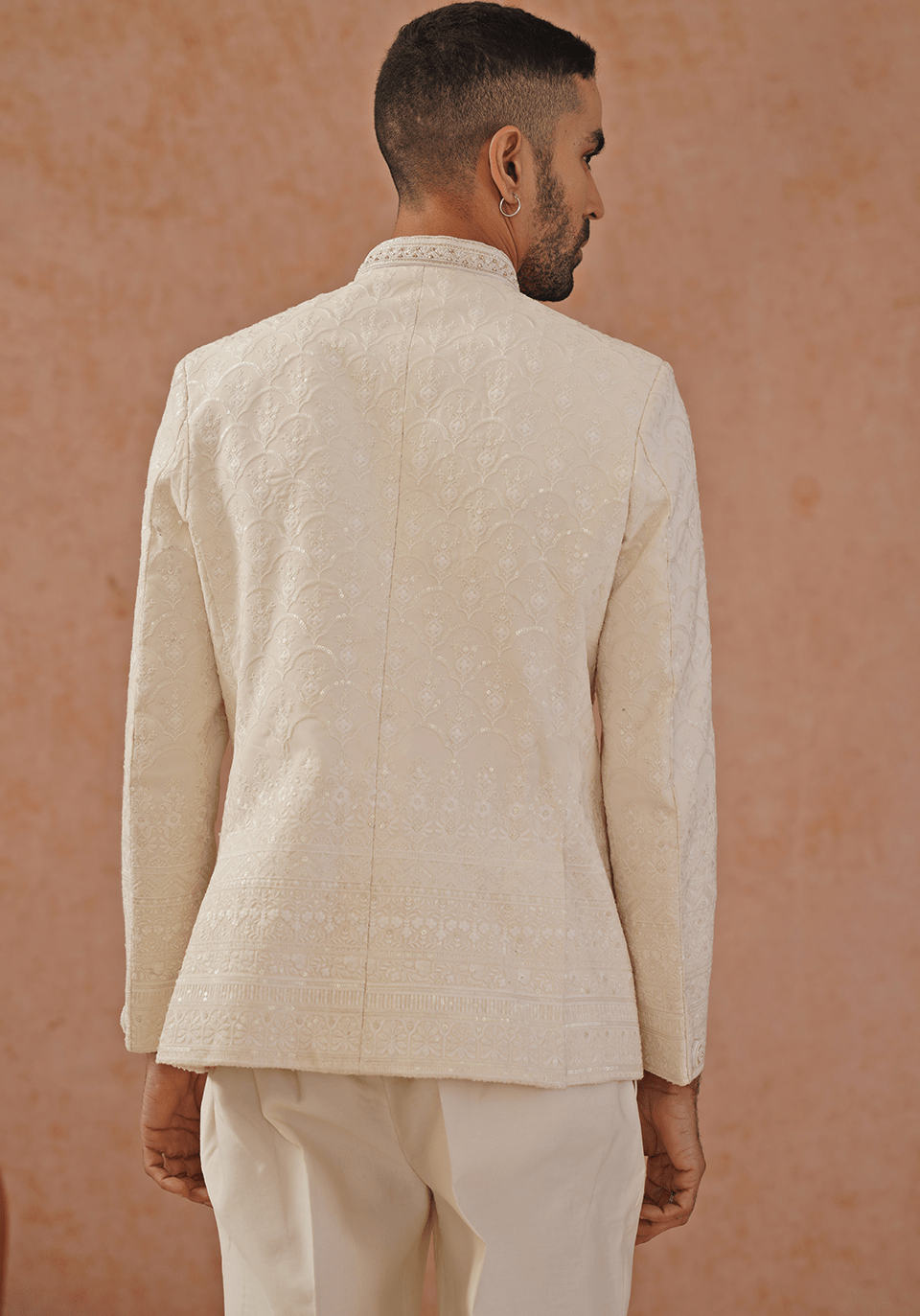 Ivory Embellished Jodhpuri Set Kalpraag - Fabilicious Fashion