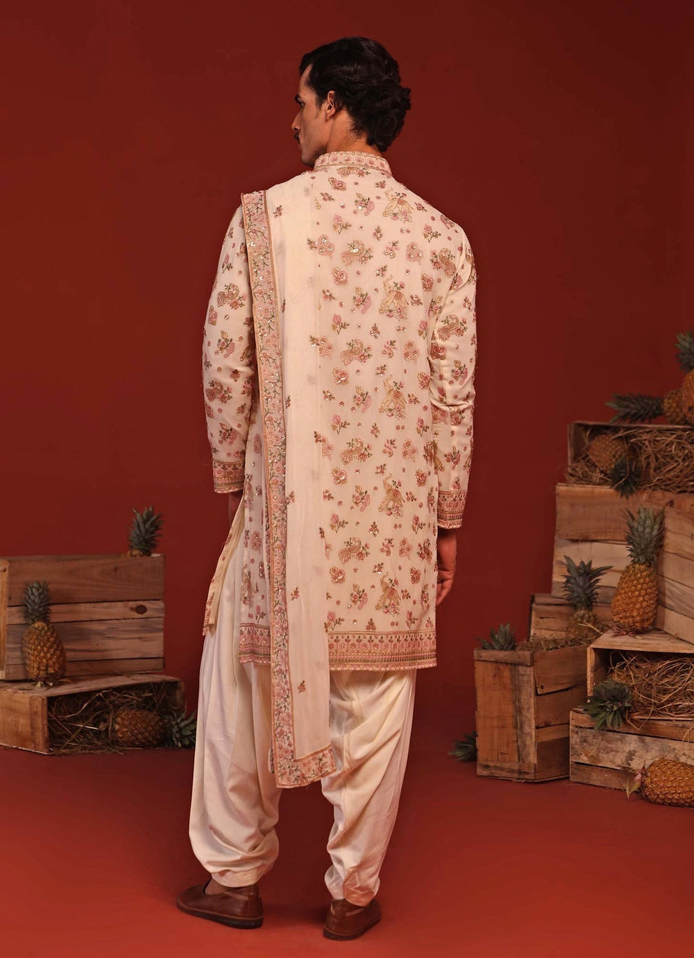 Ivory Embroidered Kurta Patiala Pant Set Kalpraag - Fabilicious Fashion