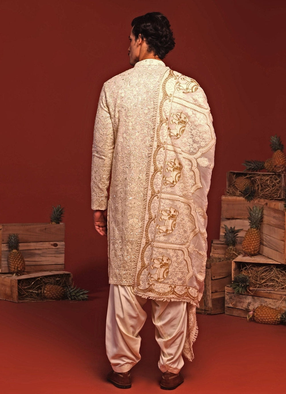 Ivory Embroidered Kurta Patiala Pant Set Kalpraag - Fabilicious Fashion