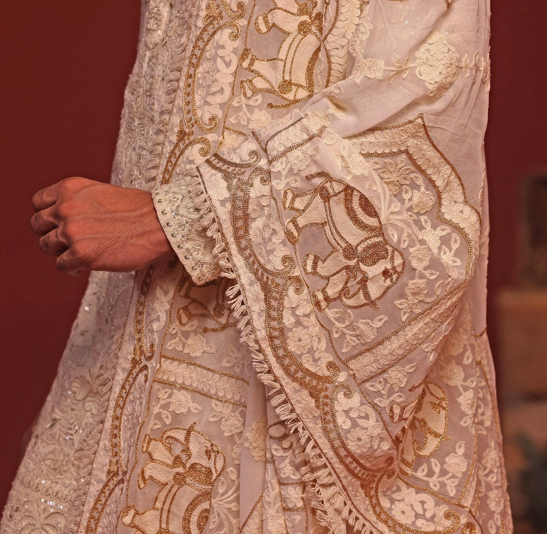 Ivory Embroidered Kurta Patiala Pant Set Kalpraag - Fabilicious Fashion