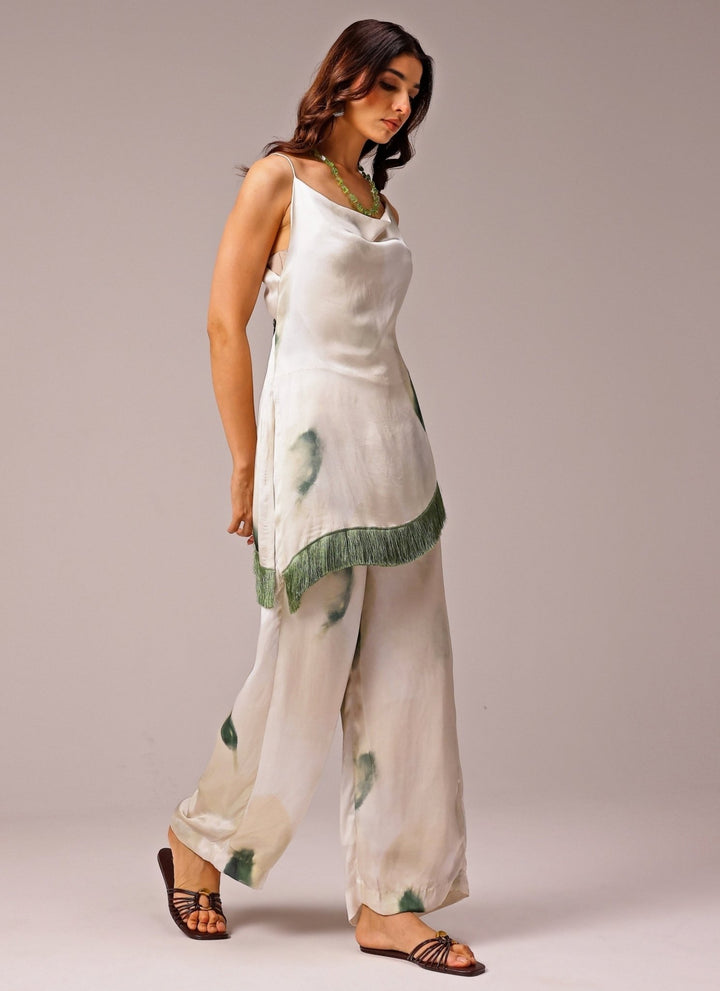 Studio Surbhi Ivory Georgette Satin Co-Ord SetFabilicious Fashion