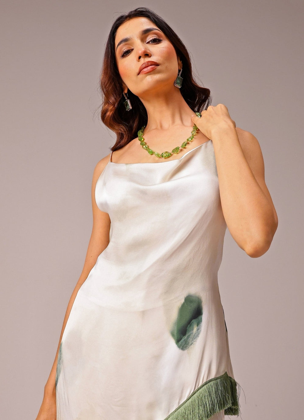Studio Surbhi Ivory Georgette Satin Co-Ord SetFabilicious Fashion
