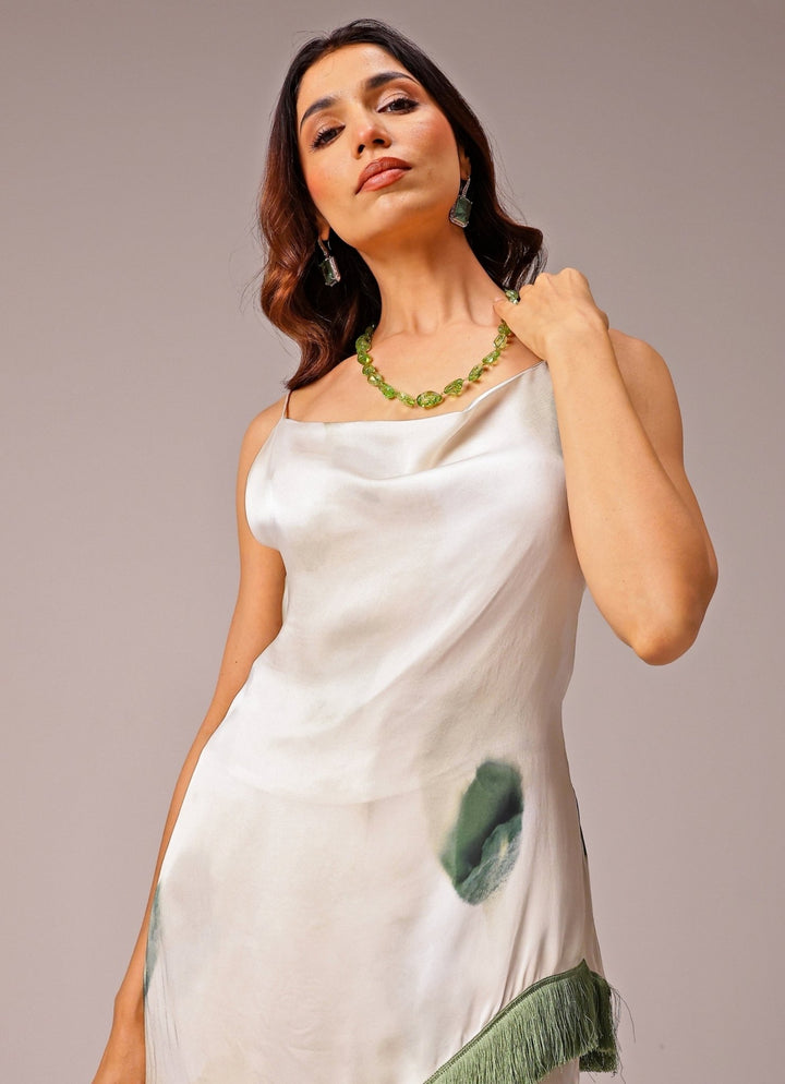 Studio Surbhi Ivory Georgette Satin Co-Ord SetFabilicious Fashion