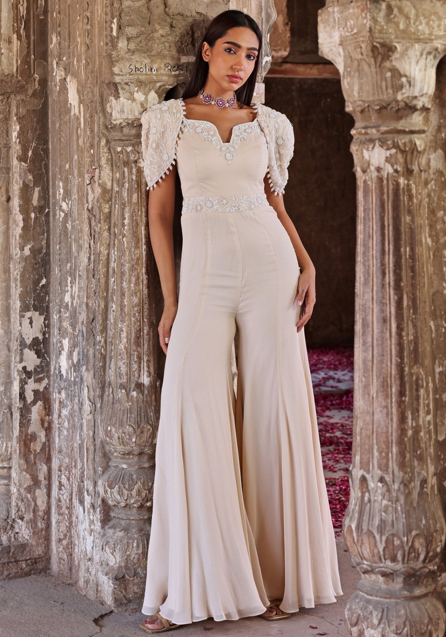 Seema Thukral — Ivory Jumpsuit – Fabilicious Fashion
