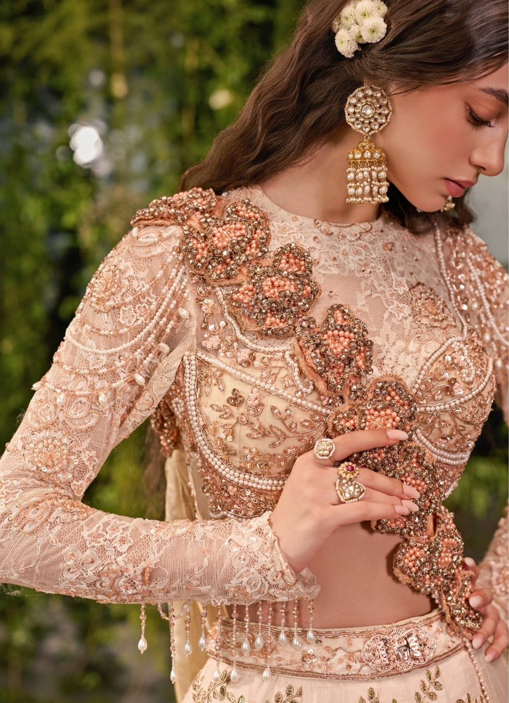 Jigar and Nikita Ivory Multicolor Silk Bridal Lehenga SetFabilicious Fashion
