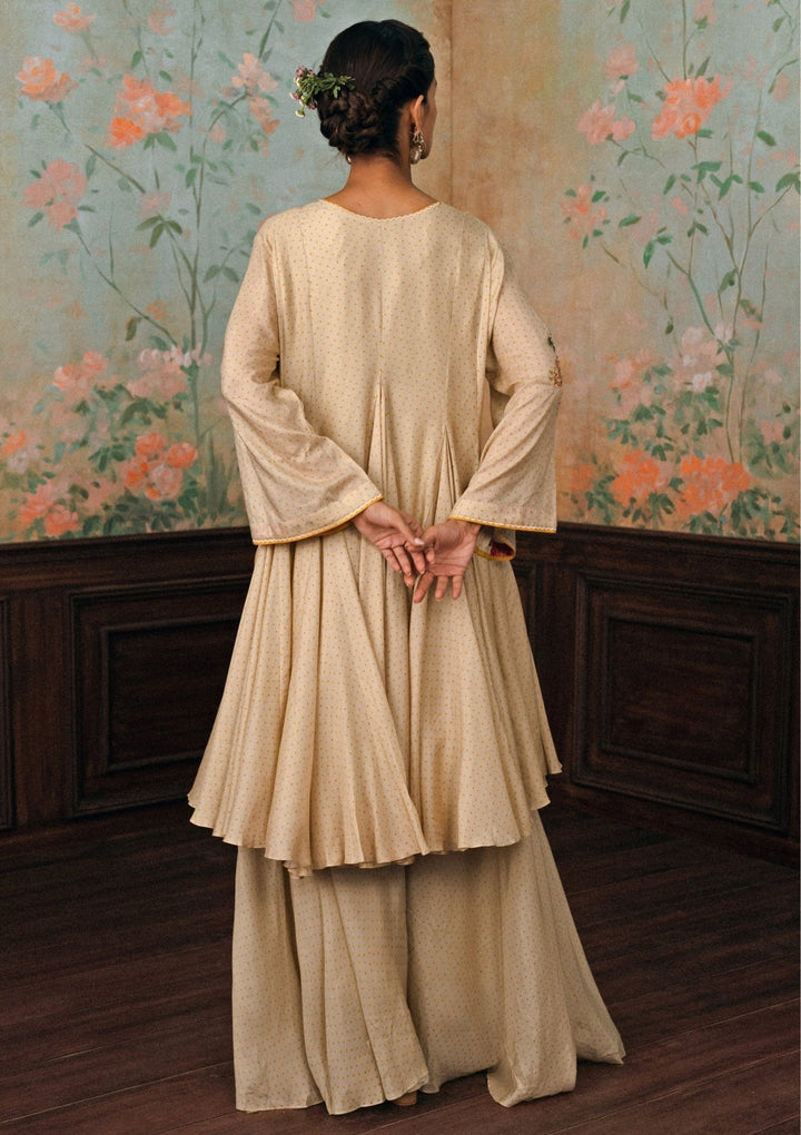 Paulmi and Harsh Ivory Printed Cotton Silk Kurta Pants SetFabilicious Fashion