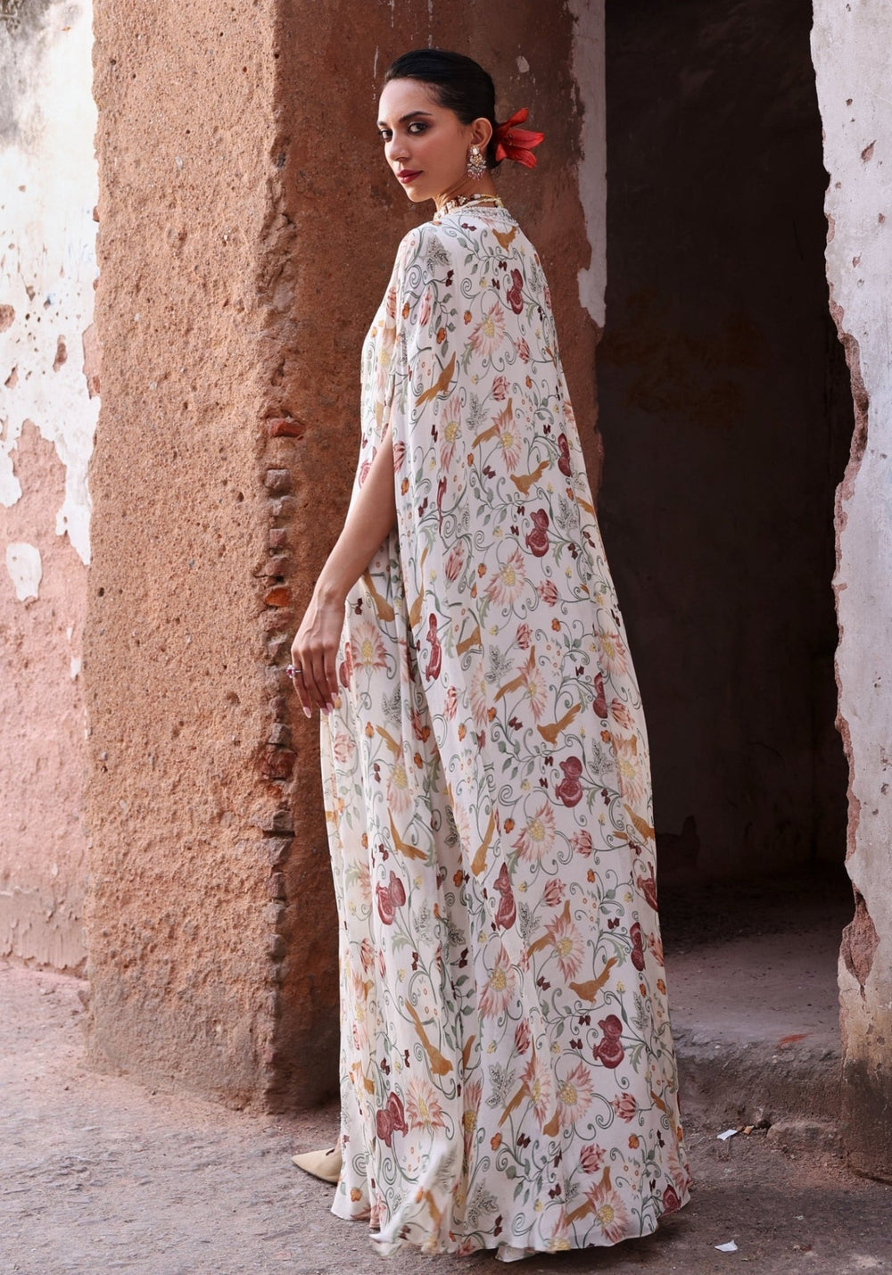Ivory Printed Kaftan Seema Thukral - Fabilicious Fashion