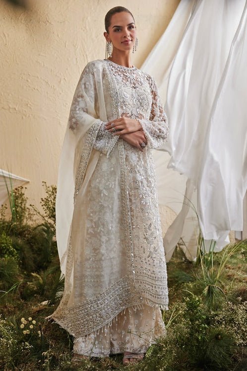 Mani Bhatia Ivory Soft Net Kurta Palazzo SetFabilicious Fashion