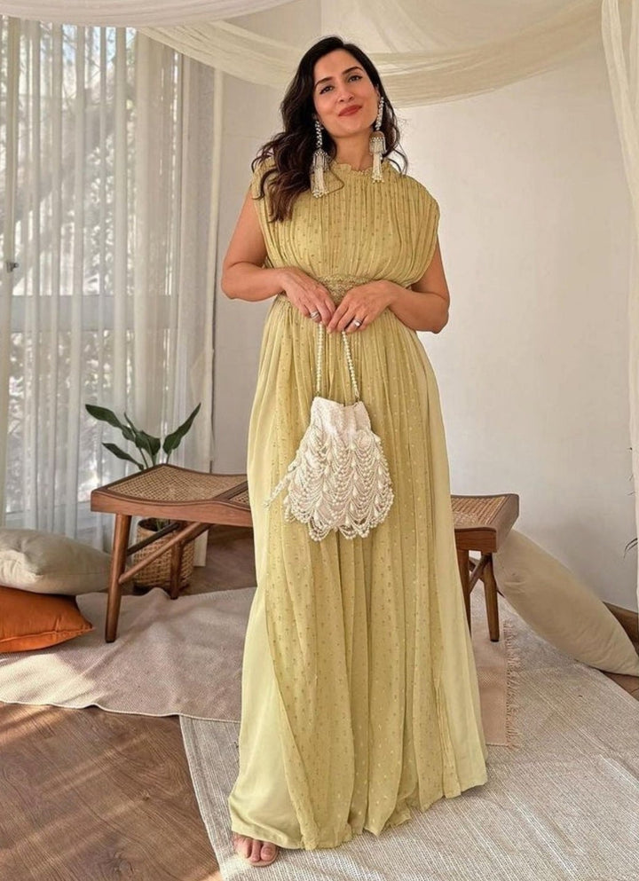 Ivory Suede Pearl Potli House of Kosha - Fabilicious Fashion
