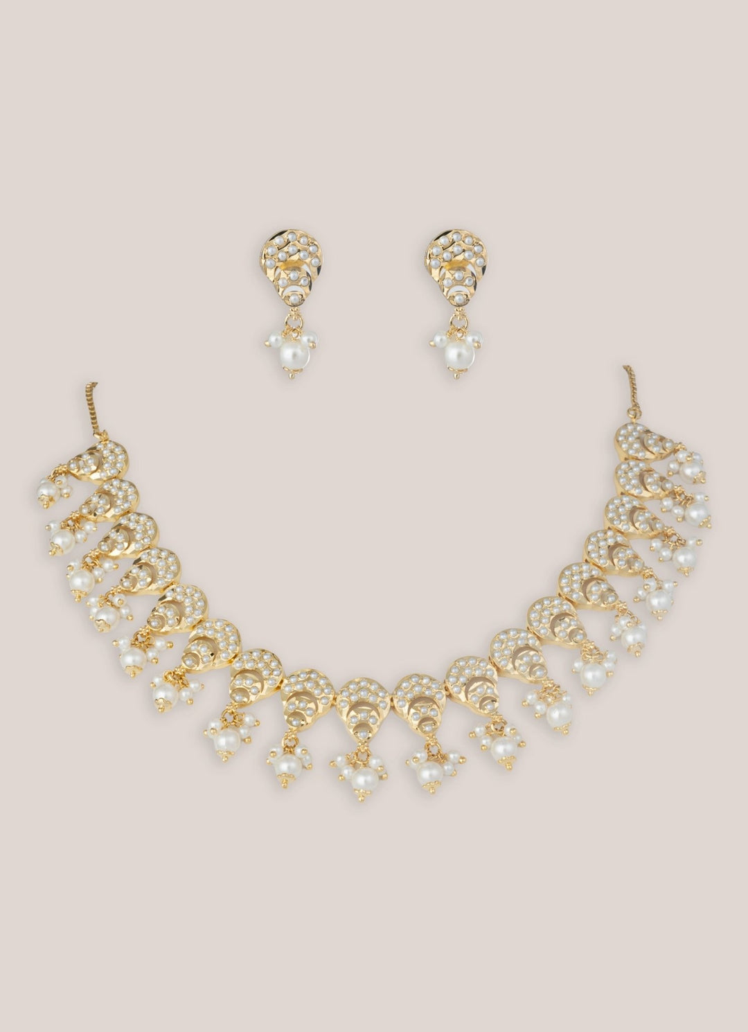 Zevar by Geeta Jadau Gold Plated Necklace SetFabilicious Fashion